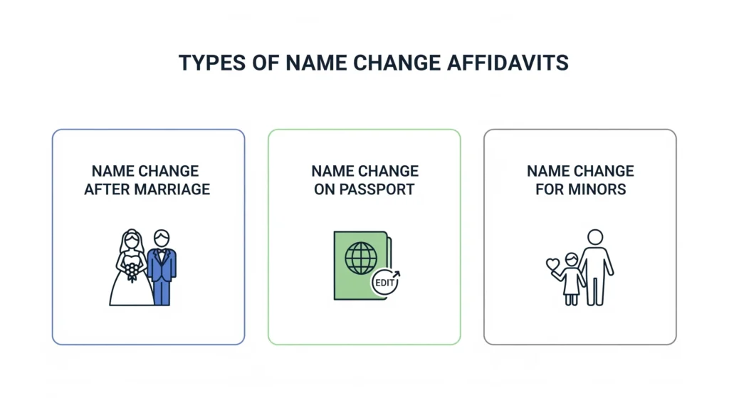 types of name change in delhi