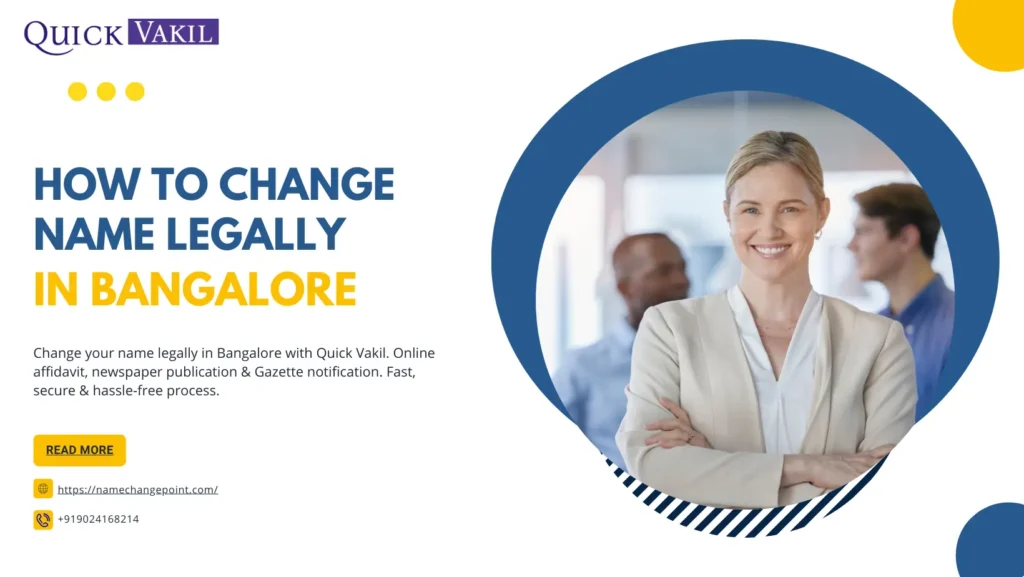 How to Change Name Legally in Bangalore